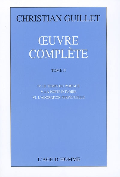 Oeuvre complète. Vol. 2