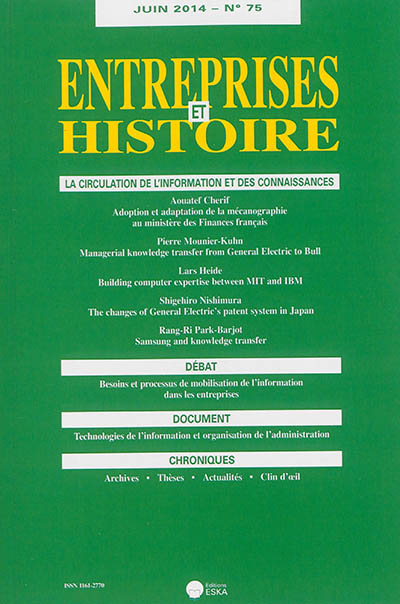 Entreprises et histoire, n°...