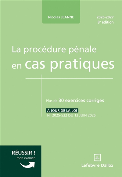 La procédure pénale en cas...