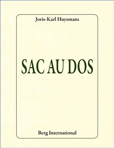 Sac au dos