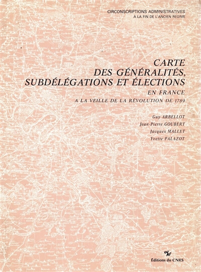 Carte des généralités,...