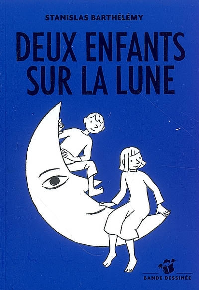 Deux enfants sur la lune