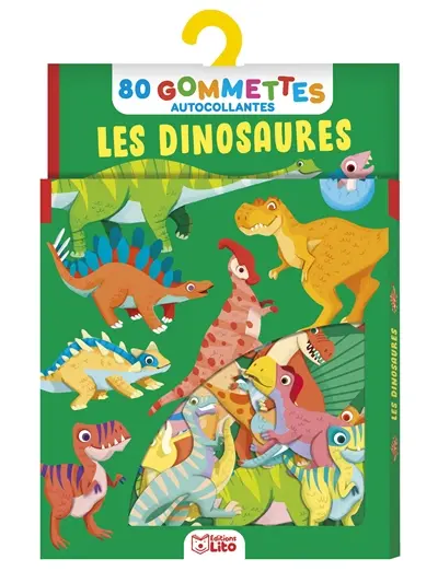Les dinosaures : 80 gommettes autocollantes