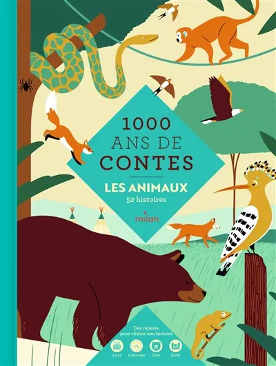 1.000 ans de contes : les animaux : 52 histoires