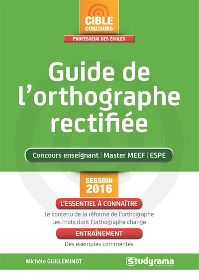 Guide de l'orthographe...