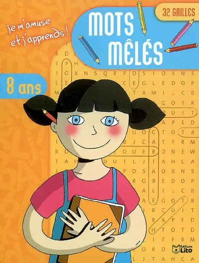 Mots mêlés 32 grilles : 8 ans