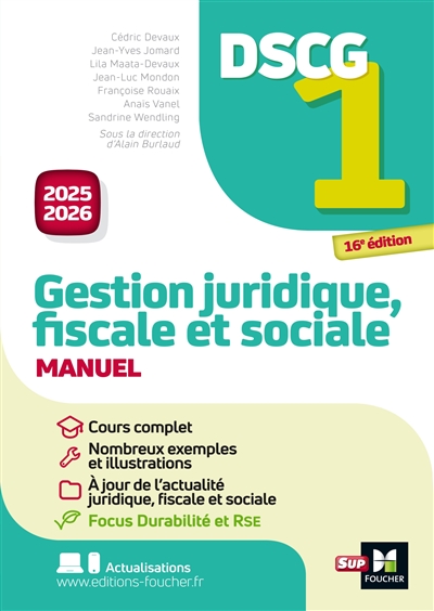 DSCG 1, gestion juridique,...