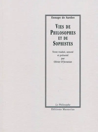 Vies de philosophes et de sophistes