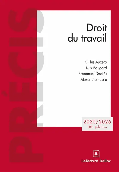 Droit du travail : 2025-2026