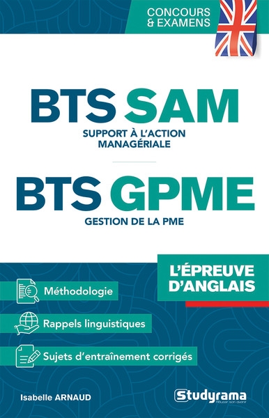 BTS SAM, support à l'action managériale, BTS GPME, gestion de la PME : l'épreuve d'anglais