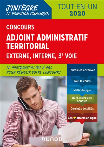 Concours adjoint administratif territorial : externe, interne, 3e voie : tout-en-un 2020