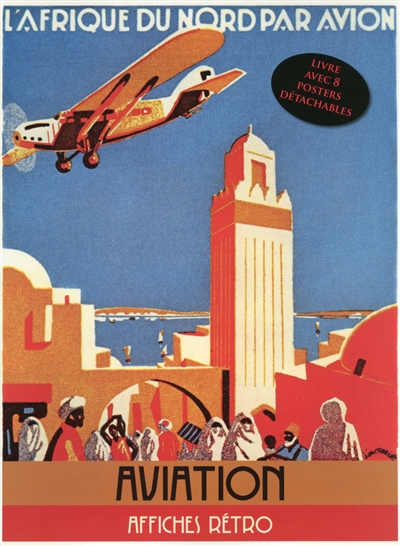 Aviation : portfolio de 8 affiches publicitaires cultes