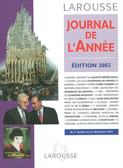 Journal de l'année : du 1er janvier au 31 décembre 2001