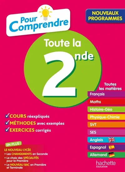 Pour comprendre toute la 2de : toutes les matières : nouveaux programmes