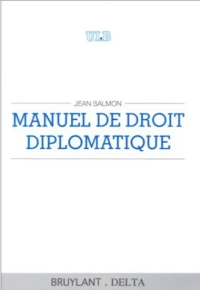 Manuel de droit diplomatique
