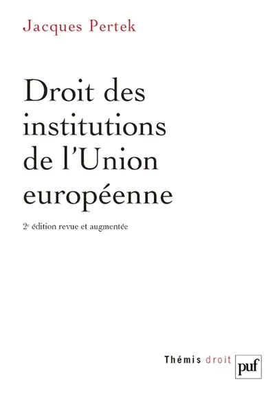 Droit des institutions de l'Union européenne