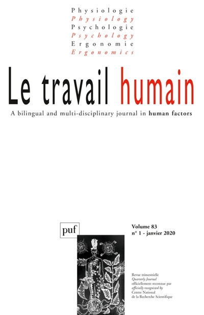 Travail humain (Le), n° 1 (2020)