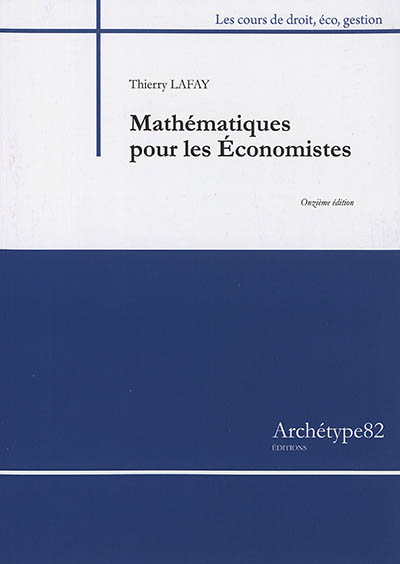 Mathématiques pour les économistes : 2020-2021