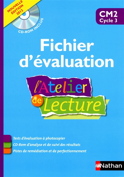 L Atelier De Lecture Cm2 Cycle 3 Fichier D Evaluation Librairie Mollat Bordeaux