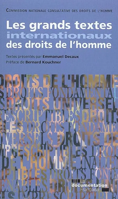 Les grands textes internationaux des droits de l'homme