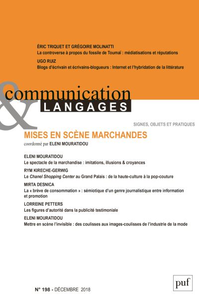 Communication & langages, n° 198. Mises en scènes marchandes