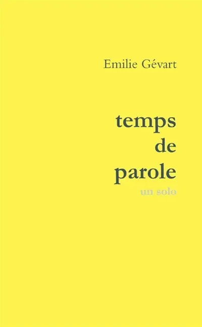 Temps de parole