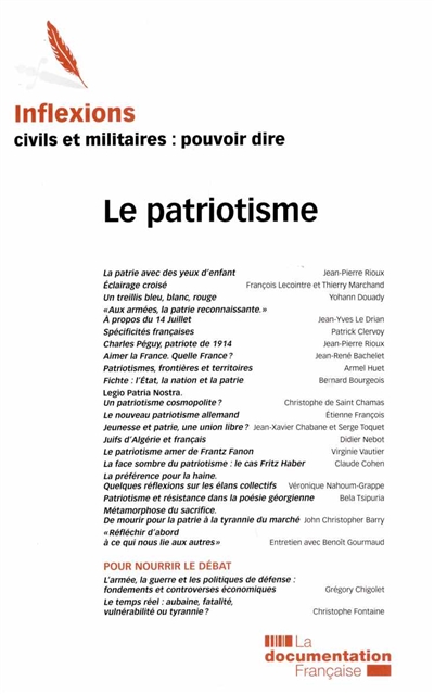 Inflexions, n° 26. Le patriotisme