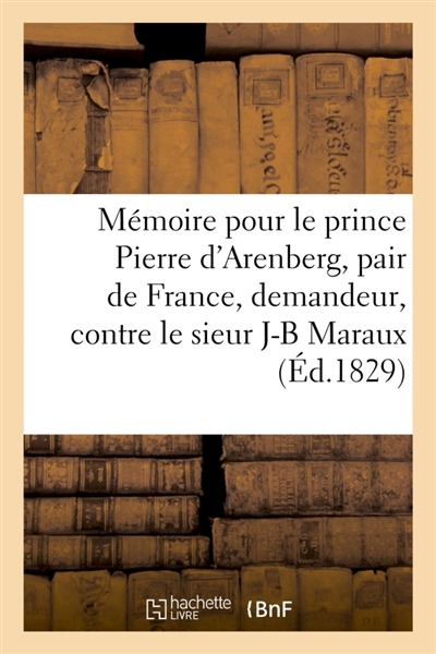 Mémoire pour le prince P....
