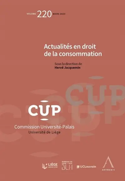 Actualités en droit de la consommation