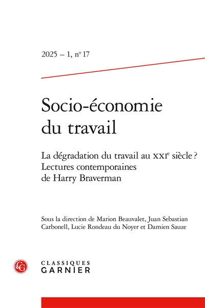 Socio-économie du travail,...