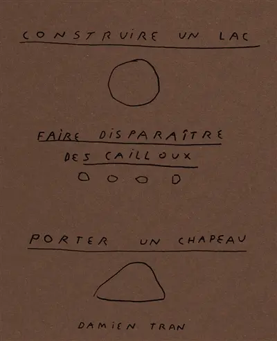 Construire un lac, faire disparaître des cailloux, porter un chapeau