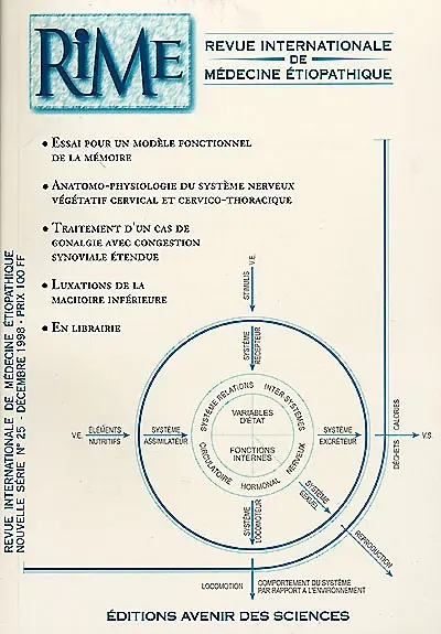 RIME : revue internationale de médecine étiopathique, n° 25