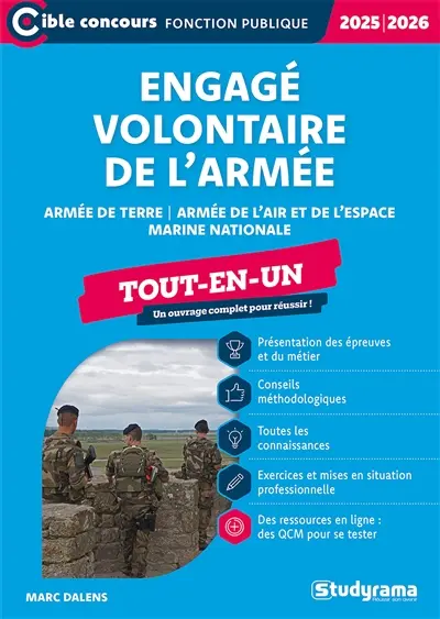 Engagé volontaire de l'armée : armée de terre, armée de l'air et de l'espace, Marine nationale : tout-en-un, 2025-2026