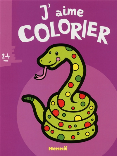 J'aime colorier 2-4 ans : serpent