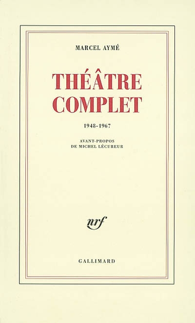 théâtre complet : 1948-1967