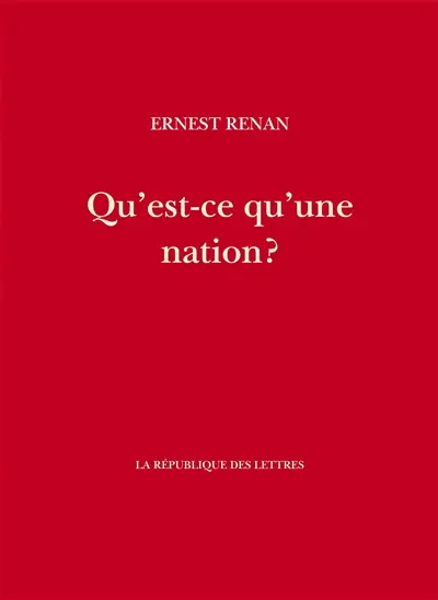 Qu'est-ce qu'une nation ?
