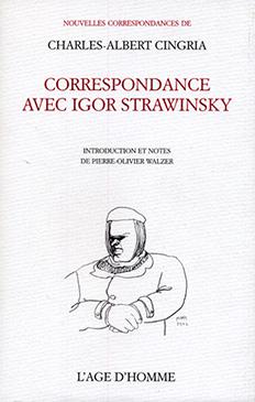 Correspondance avec Igor Stravinsky