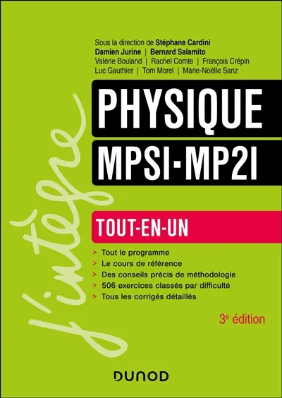 Physique MPSI, MP2I : tout-en-un