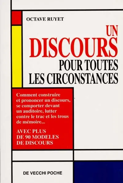 Un discours pour toutes les circonstances