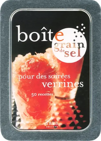 Boîte grain de sel pour des soirées verrines : 50 recettes