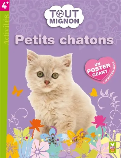 Petits chatons : un poster géant + 50 autocollants