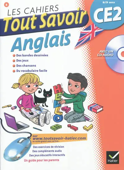 Les cahiers tout savoir anglais : CE2, 8-9 ans