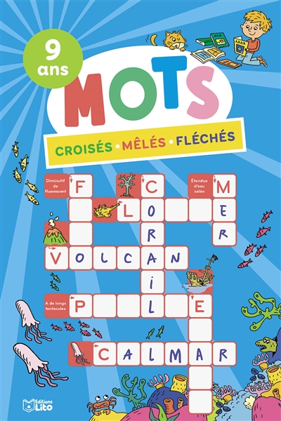 Mots croisés, mêlés, fléchés : 9 ans