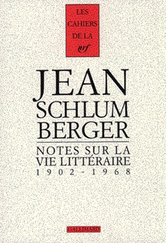 Notes sur la vie littéraire : 1902-1968