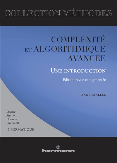 complexité et algorithmique avancée : une introduction : ingéniorat, doctorat