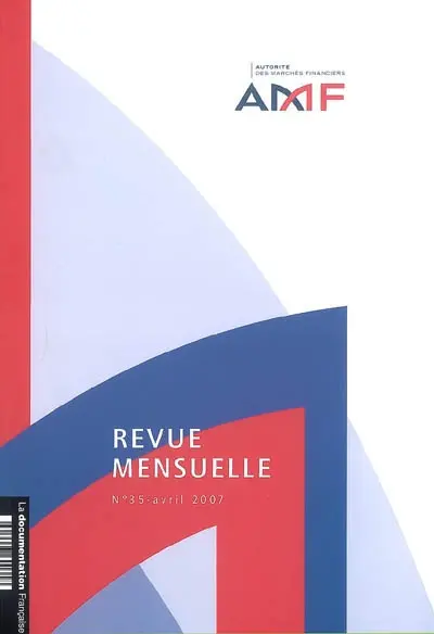Revue mensuelle de l'Autorité des marchés financiers, n° 35