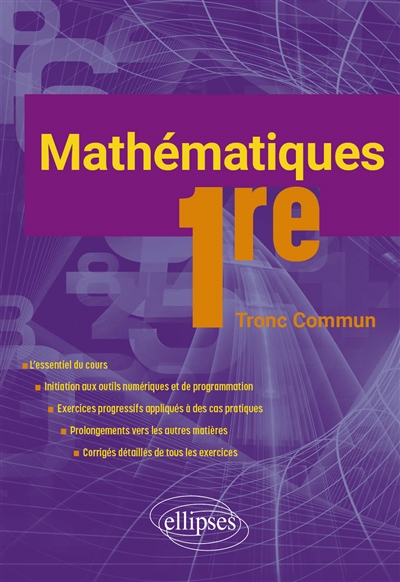 Mathématiques 1re, tronc commun