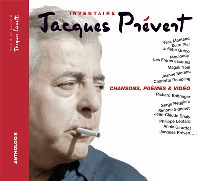 Jacques Prévert, inventaire : chansons, poèmes et vidéo