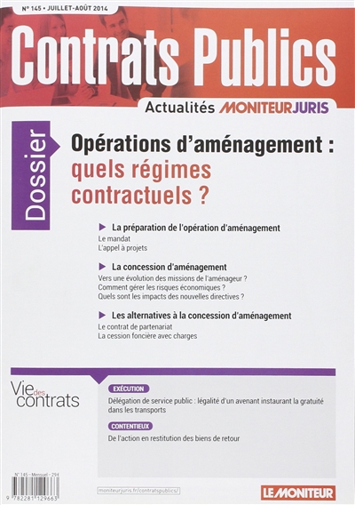 Contrats publics,...