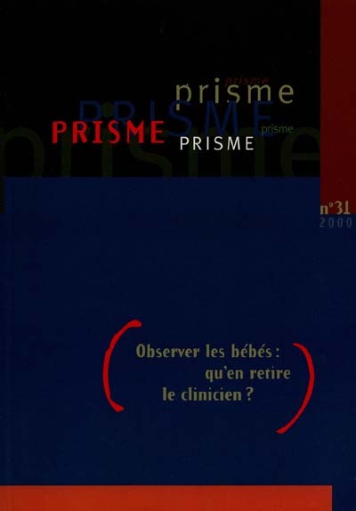 Revue PRISME. Vol. 31, printemps 2000
